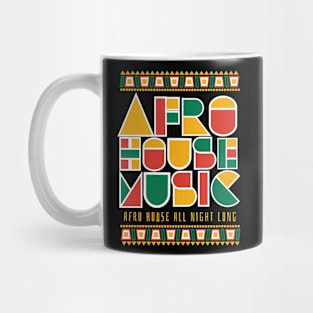 AFRO HOUSE  - Cultured Font (white) Mug